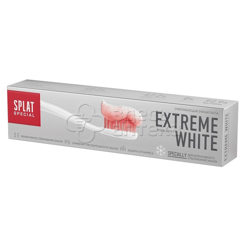 Splat special зубная паста extreme white. З\паста splat 75 мл экстра отбеливание. Сплат вайт. Сплат вайт. Зубная паста отбеливающая сплат экстрим вайт.
