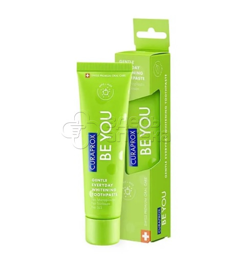 Зубная паста Курапрокс Be You "Исследователь" со вкусом алоэ вера и зеленого яблока для детей с 3 лет тюбик, 60 мл