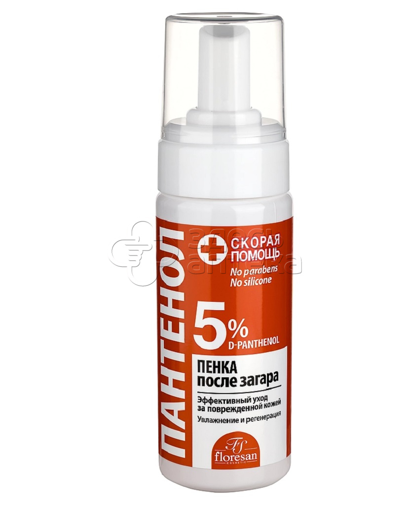 Флоресан Пантенол Скорая помощь Ф-314 пенка после загара флакон 150 мл 220₽