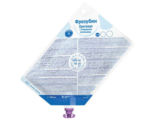 Фрезубин Оригинал с пищевыми волокнами смесь энтеральная 1 л 863₽