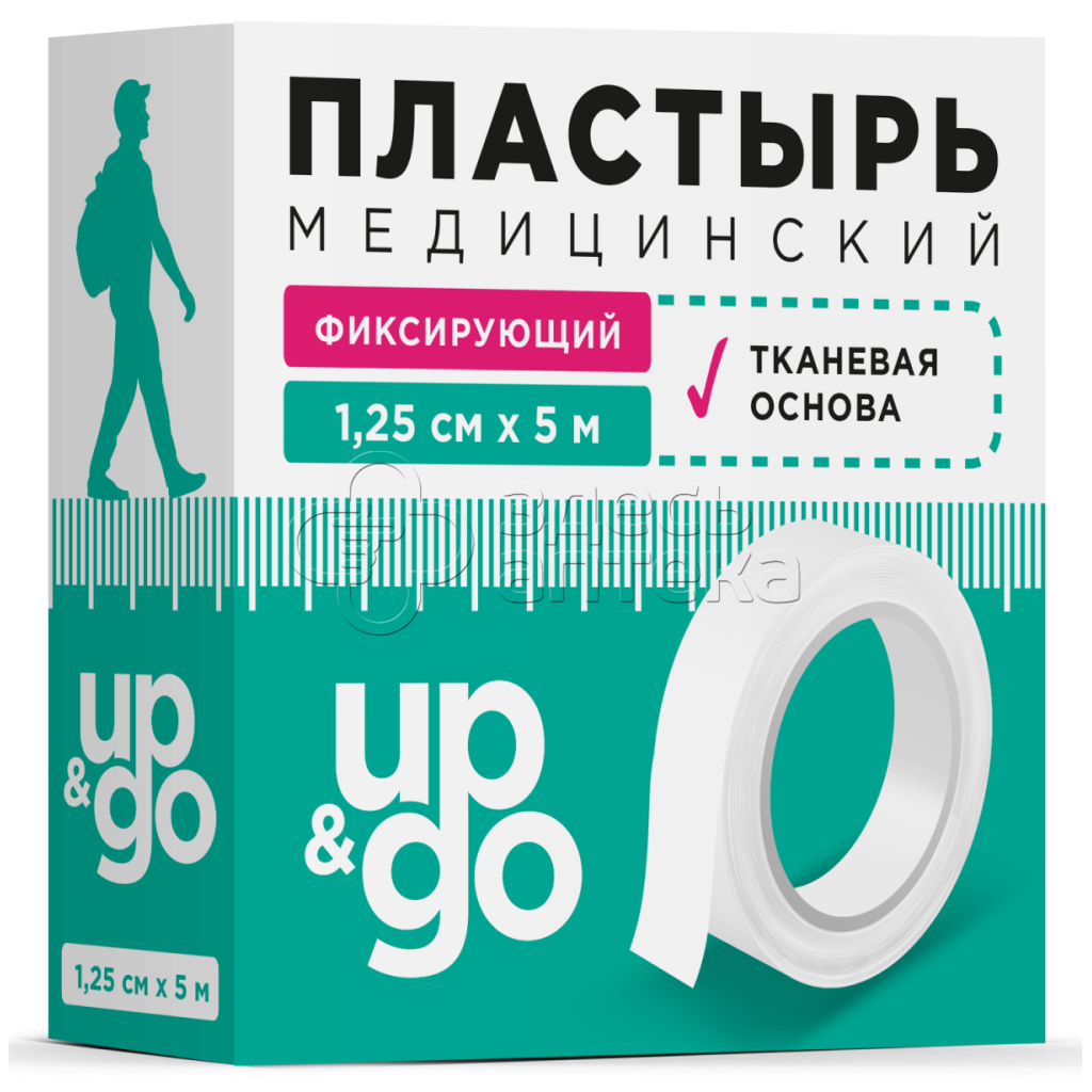 Лейкопластырь медицинский фиксирующий на тканоснове 125х500 UPGO 123₽