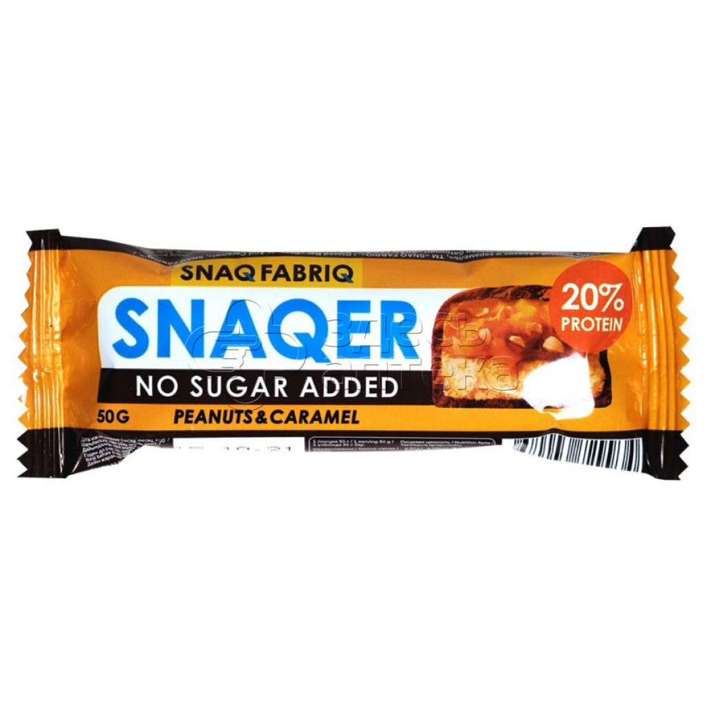 Snaq Fabriq Батончик глазированный Арахис и карамель 50г 116₽