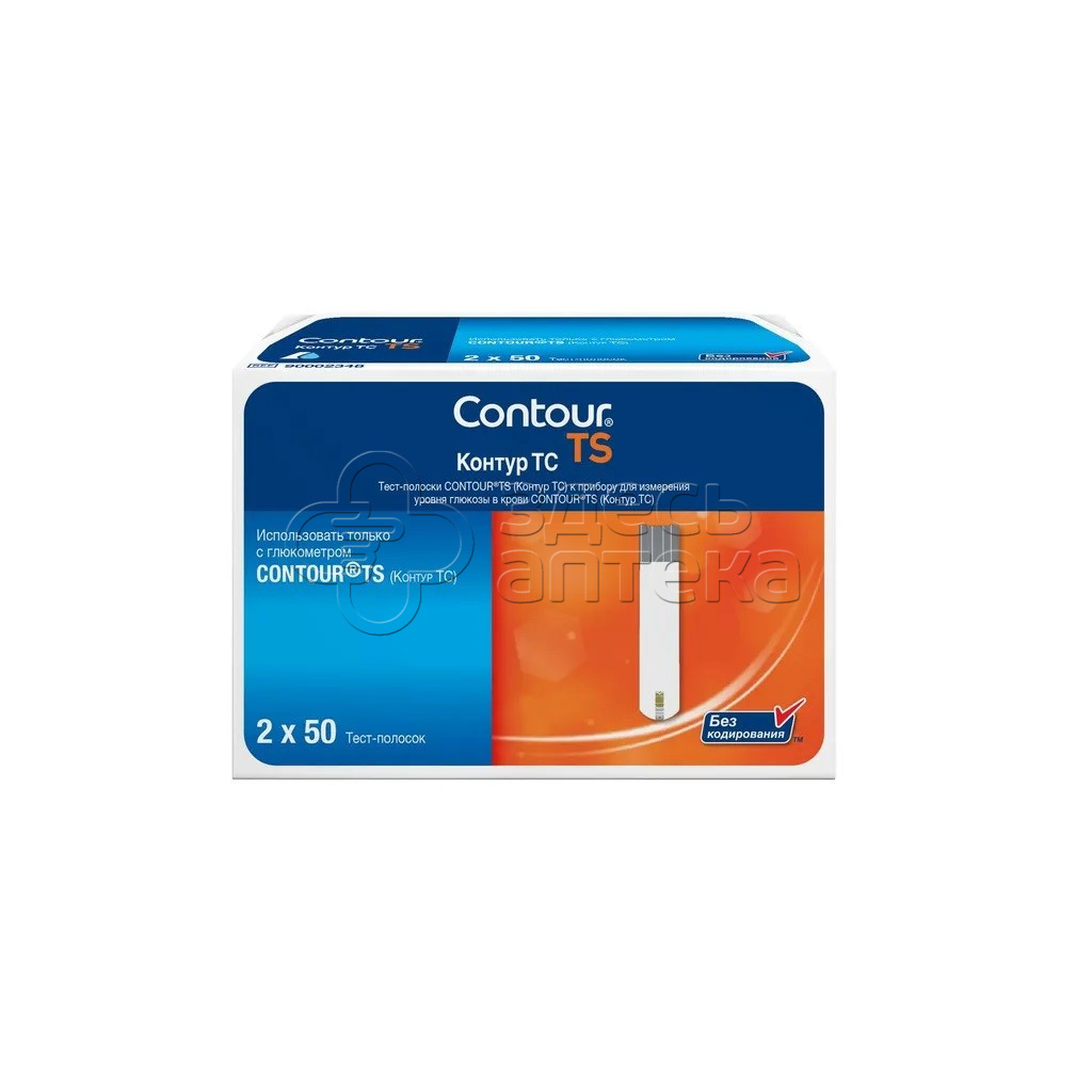 Тест-полоски Контур ТС 100 шт 2104₽