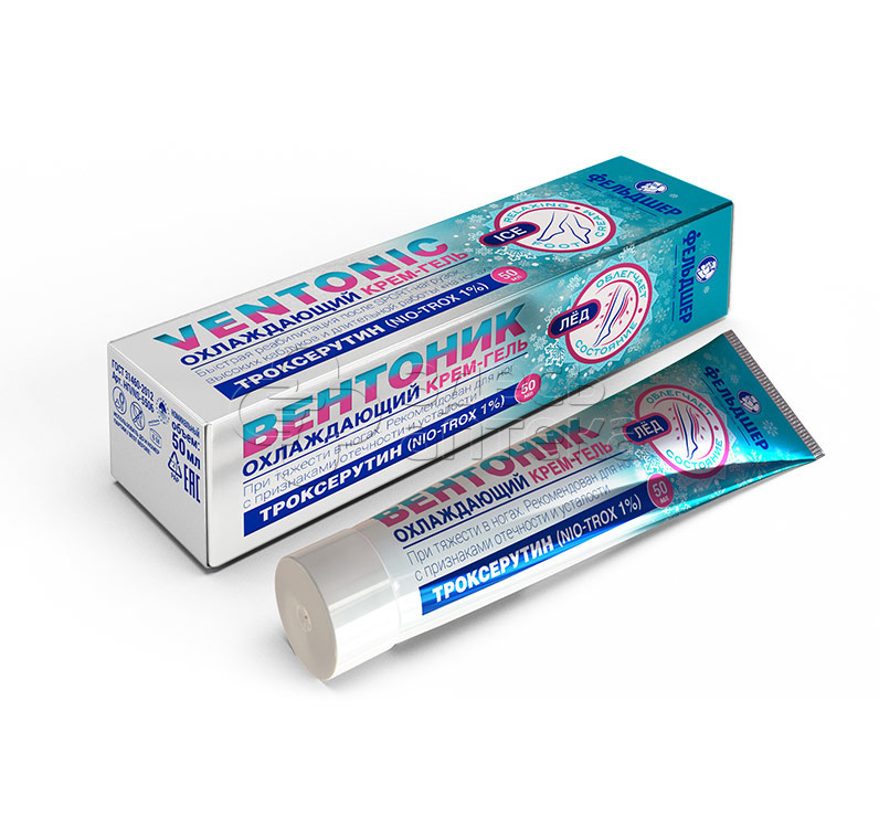 Фельдшер охлаждающий крем-гель вентоник 50мл 287₽