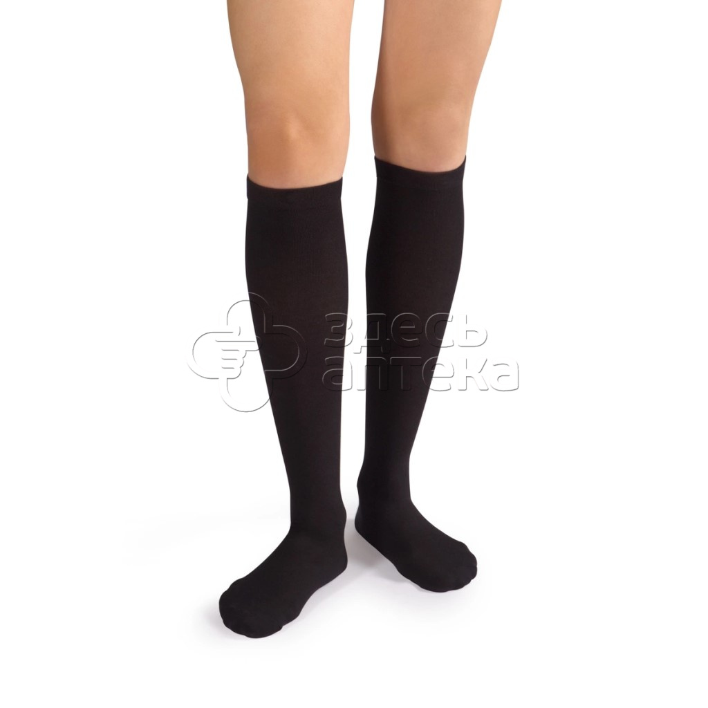 Гольфы BWell мужские JW-127 2 класс компрессии 22-32 mmHg разм 4 черные 1374₽