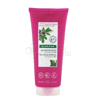 Гель для душа Klorane питальный Нежный инжир с органическим маслом Купуасу для детей и взрослых туба, 200 мл