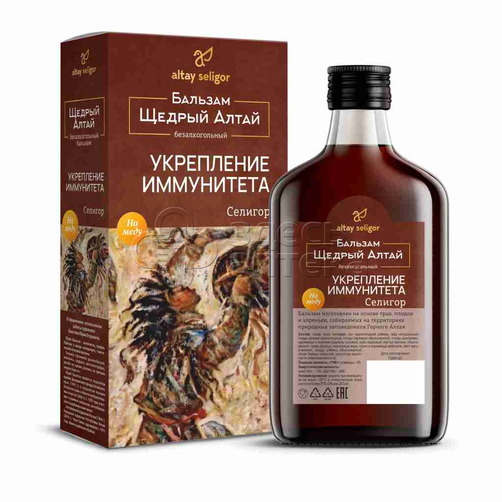 Aлтайский бальзам Селигор активное укрепление иммунитета 250мл 115₽