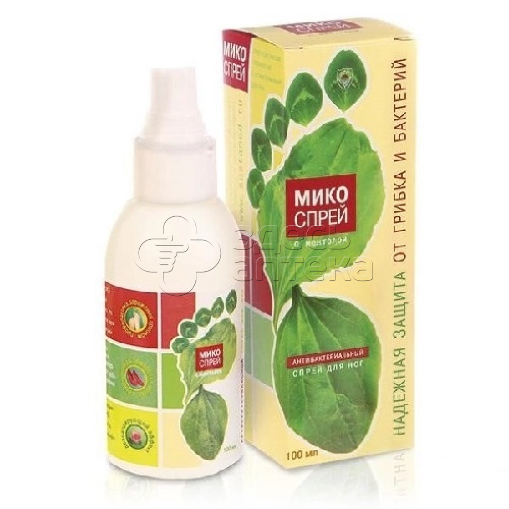 Микоспрей спрей дног антибактер 100мл 175₽