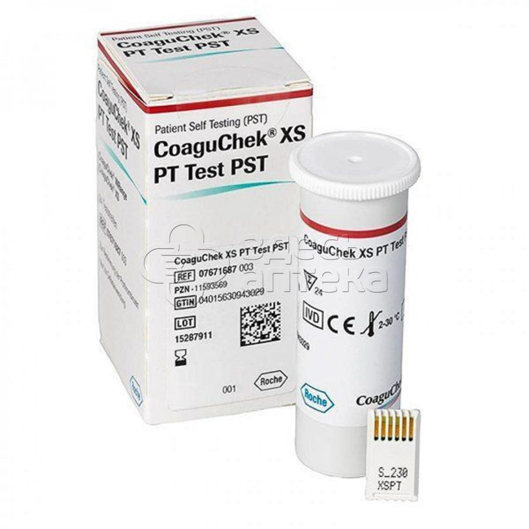 Тест-полоски для самоконтроля протромбинового времениМНО quotКОАГУЧЕК ИНРЕНДЖИСКЭС quot вариант 2 24 шт 9967₽