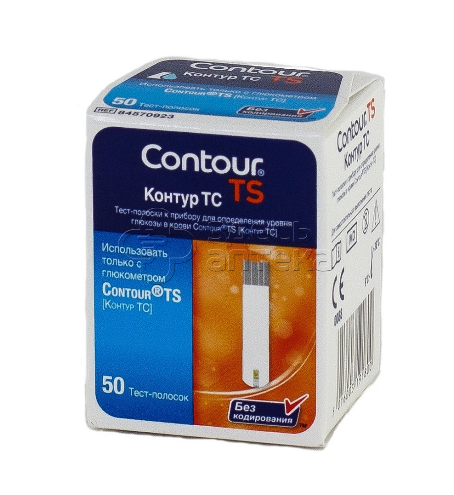 Тест-полоски Contour Контур ТС 50шт 1499₽