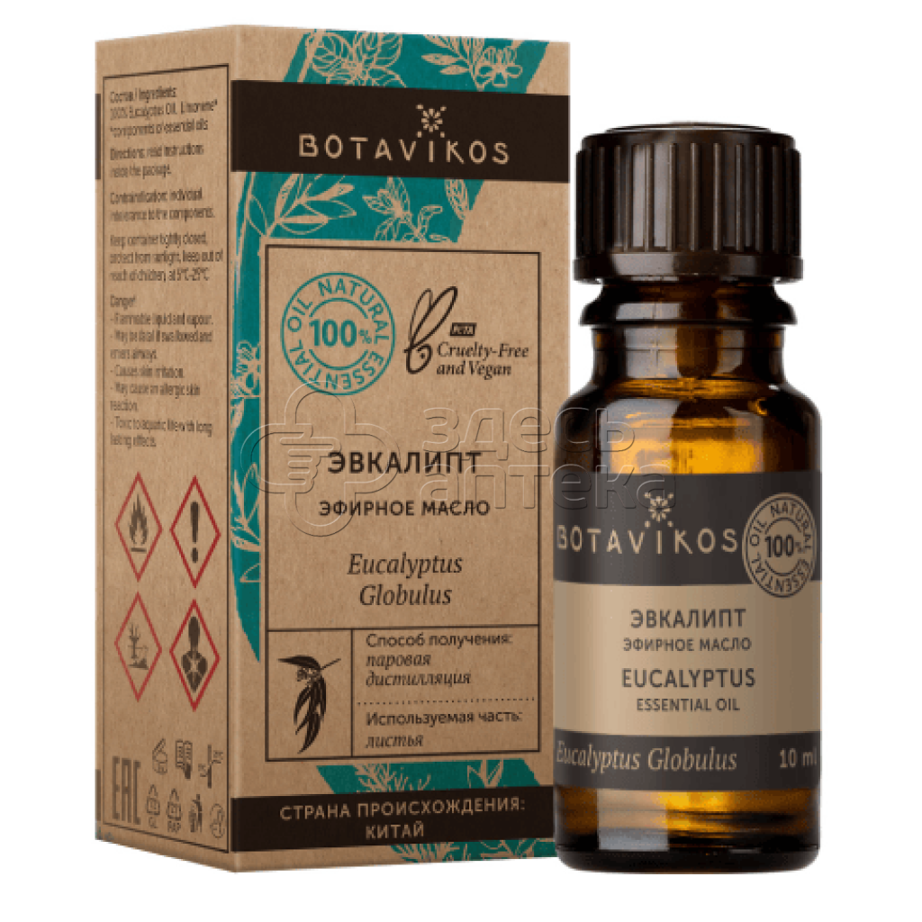 Ботавикос масло эфирное Эвкалипт 10мл 120₽