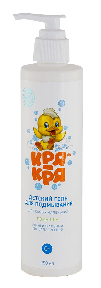 Кря-Кря гель для подмывания дсамых маленьких ромашка 250мл 316₽