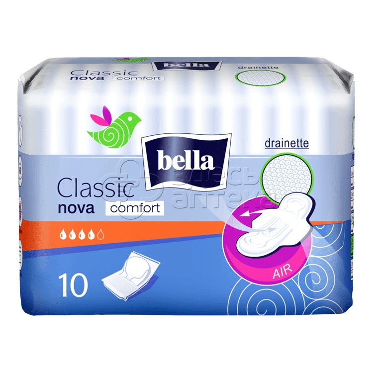 Прокладки Белла Классик Нова комфорт 10 штук 131₽
