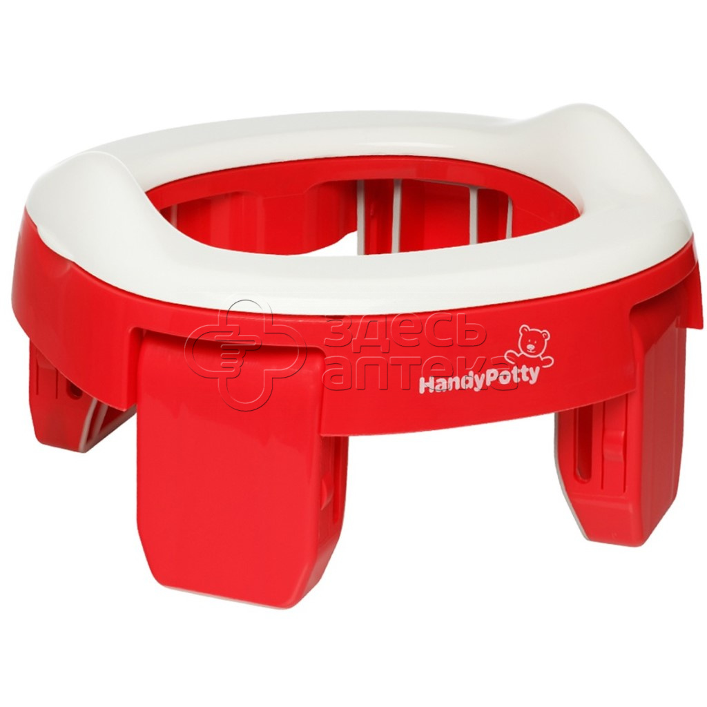 Дорожный горшок HandyPotty коралловый в сумке три одноразовых пакета Roxy-Kids Рокси Кидс 1038₽