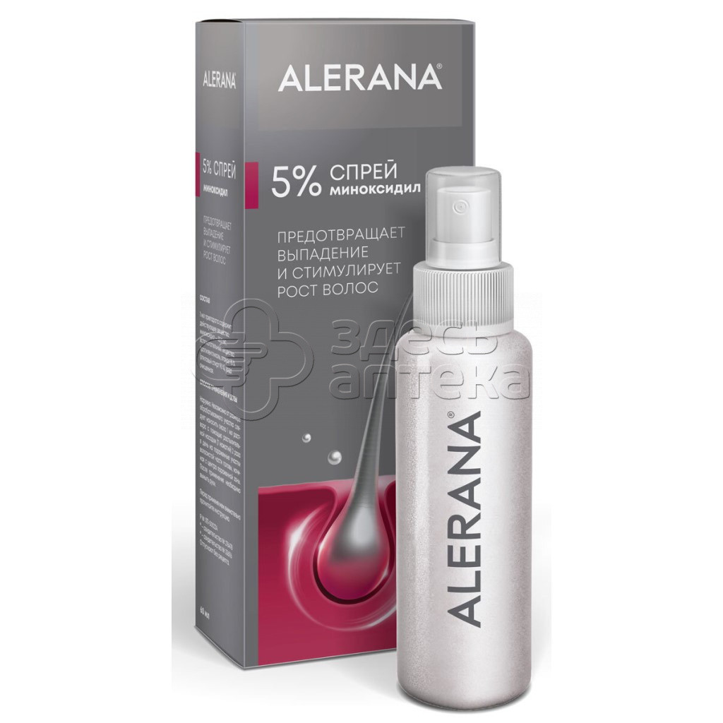 Алерана спрей днаружприм 5 фл 60 мл 1506₽