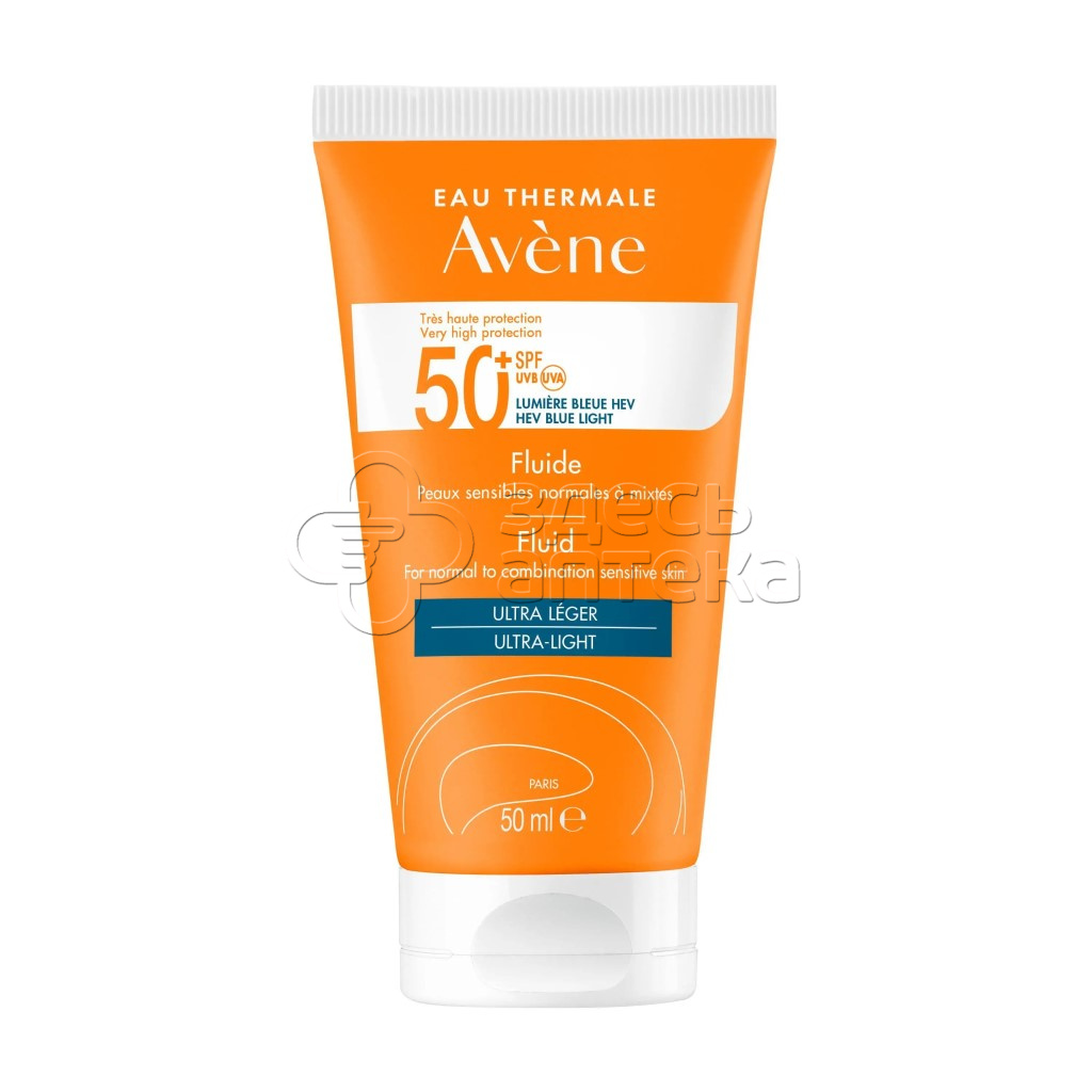 Avene Авен клинанс флюид солнцезащитный spf 50 туба 50 мл 1797₽