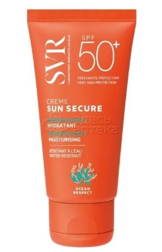 SVR Крем для лица увлажняющий Безопасное солнце SPF50 для новорожденных детей и взрослых туба 50мл 2282₽