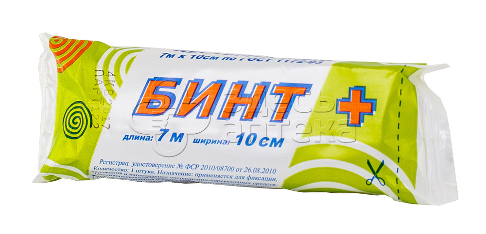 Бинт нестерильный 7м х 10см 43₽