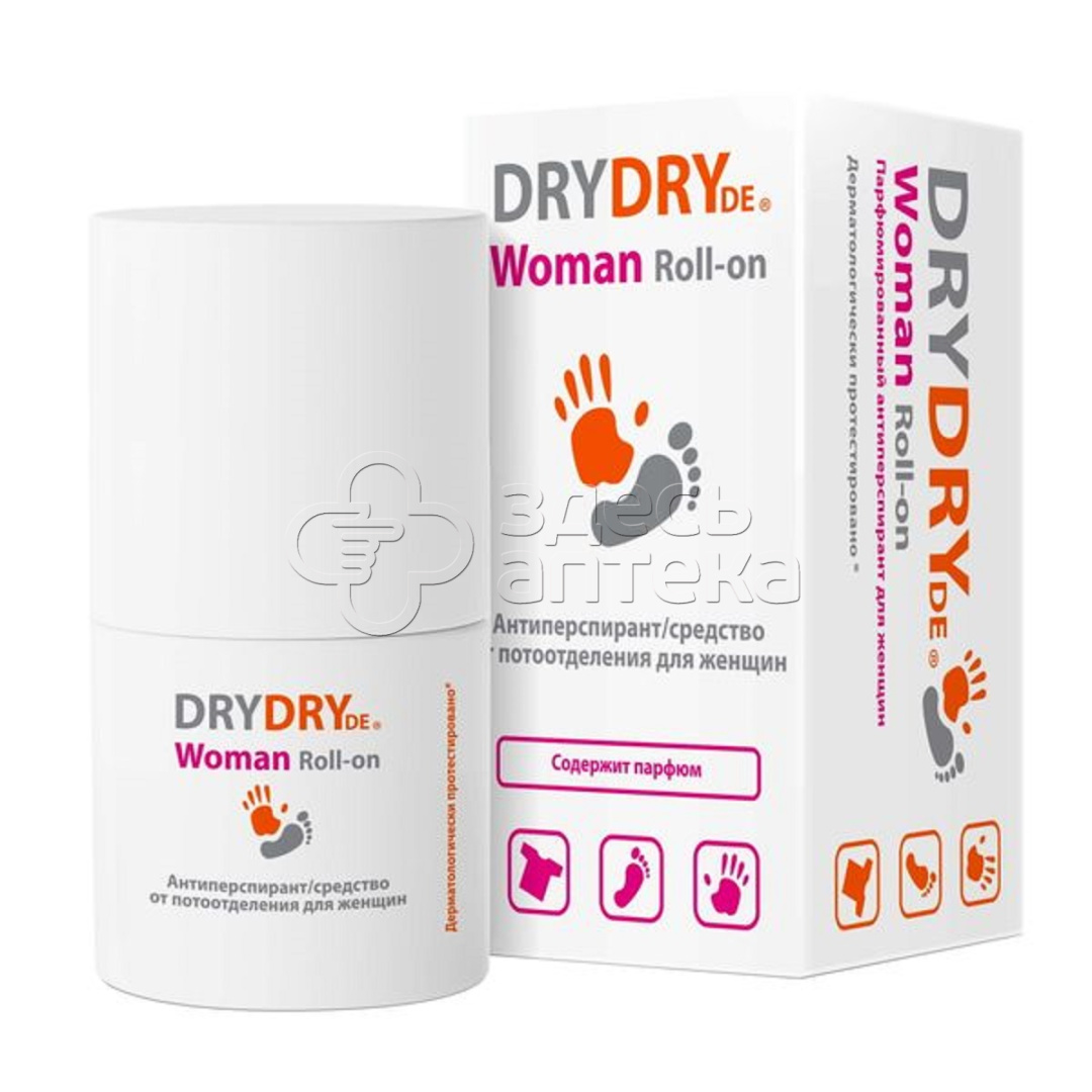 Драй Драй Де Вуман антиперспирант средство от потоотделения парфюмированный для женщин флакон 50 мл 972₽