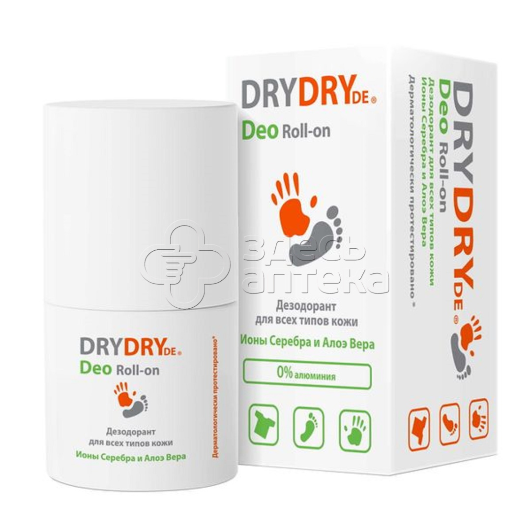Драй Драй Де Део дезодорант для всех типов кожи с ионами серебра и алоэ вера флакон 50 мл 1011₽
