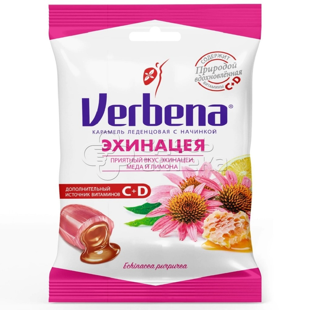 Карамель с начинкой Вербена Эхинацея 60 г 295₽