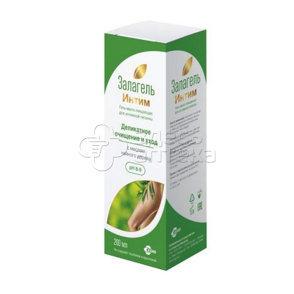 Гель Залагель Интим увлажняющий для интимной гигиены с маслом чайнонго дерева 200мл 1692₽