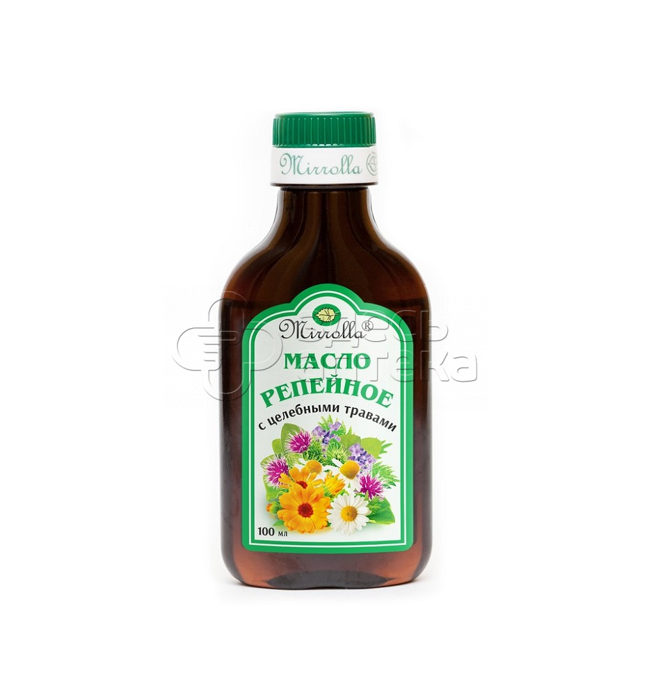 Масло репейное с экстрактом целебных трав 100мл 97₽