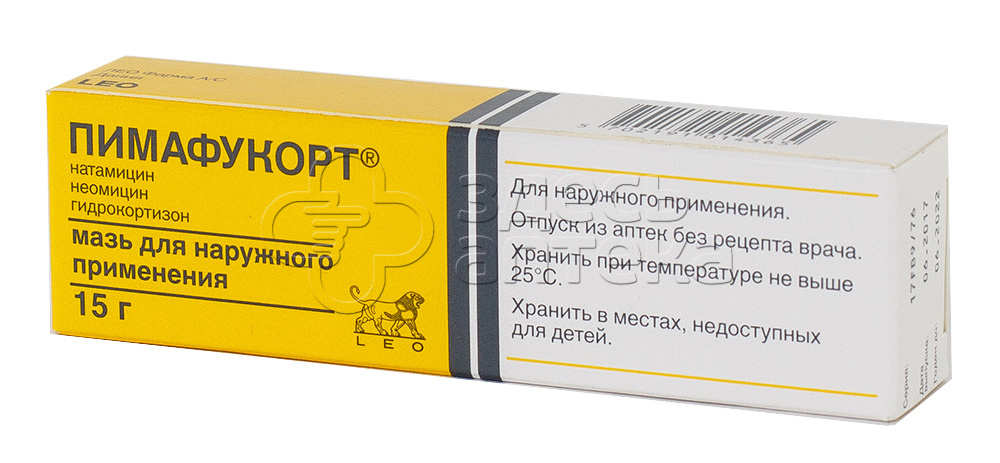 Пимафукорт мазь 15г  в  Химки, цена от 781.00 руб. 91 аптекa в .