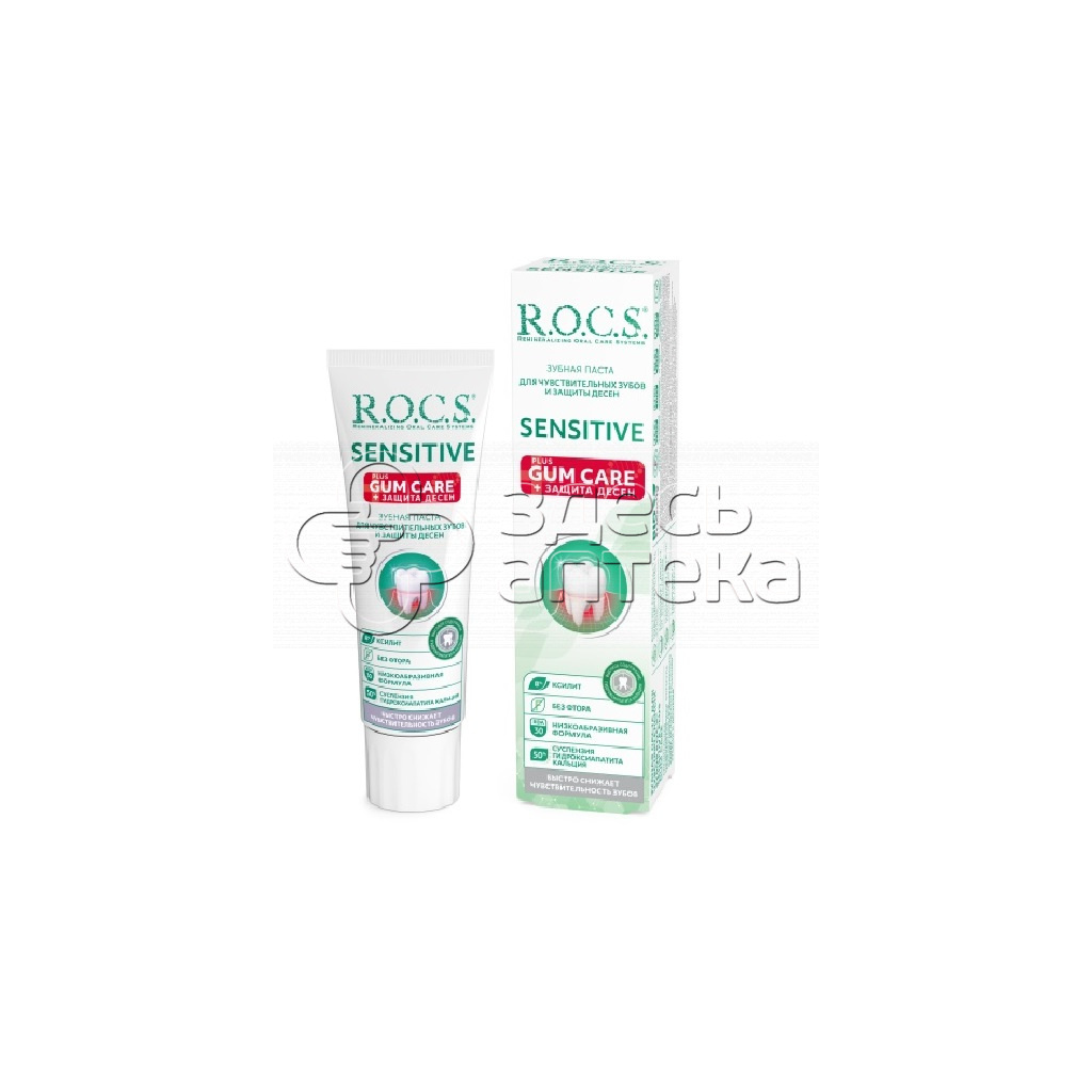 Зубная паста Рокс Сенсетив Плюс Гам Кэр 94г 417₽