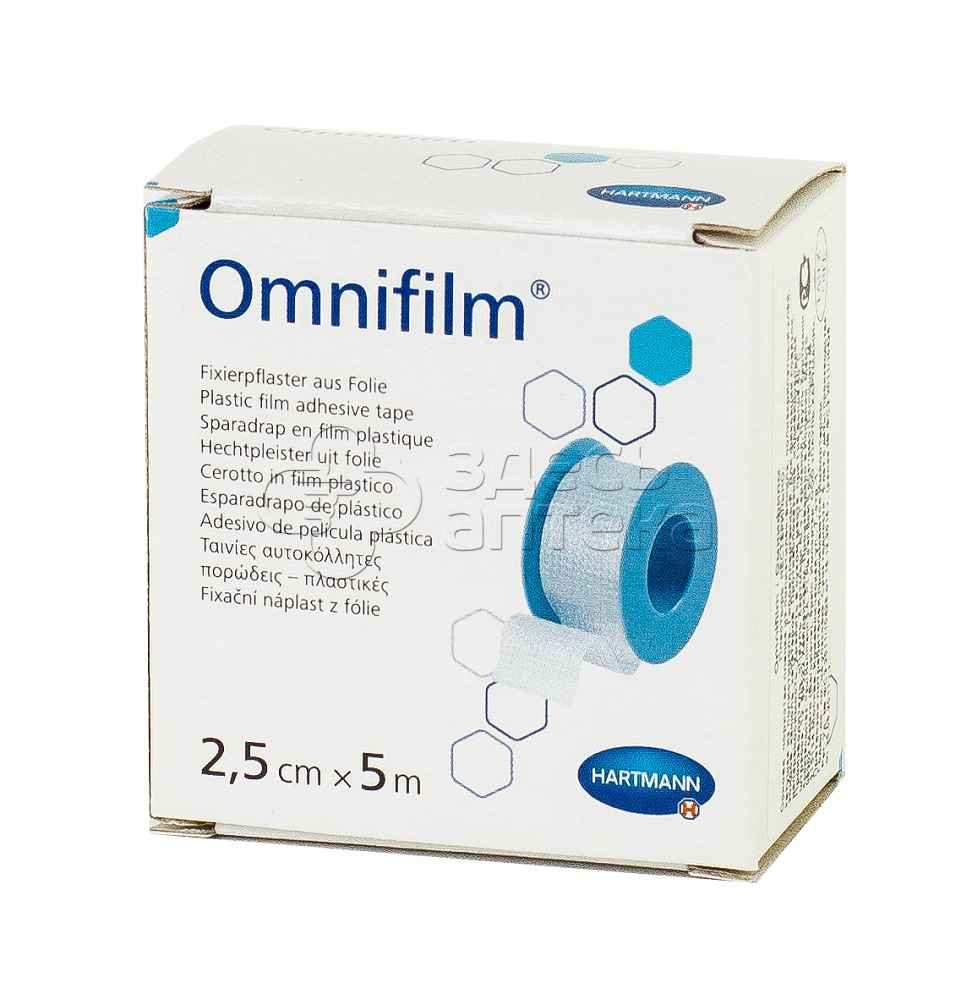 Лейкопластырь Omnifilm пористый прозрачный 25см х 5м 562₽