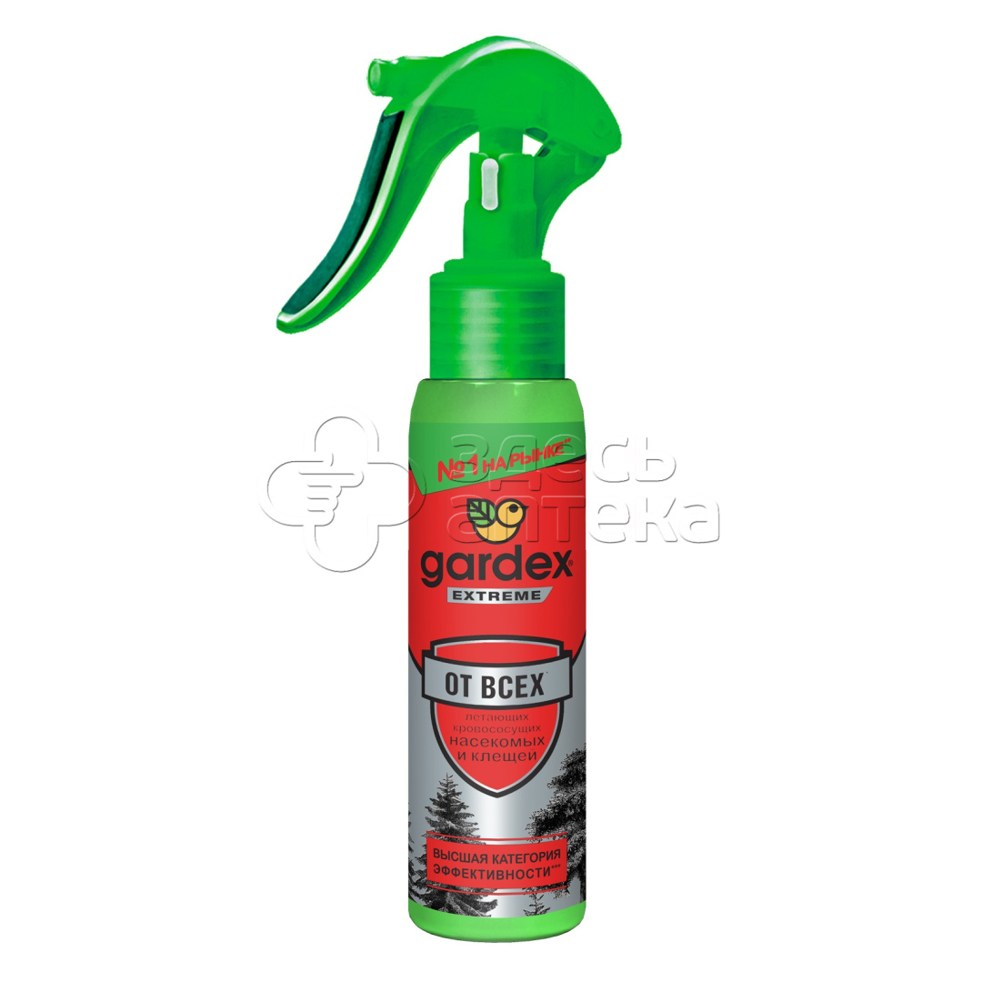 Средство репеллентное Гардекс экстрим спрей от комаров 100мл флакон 608₽