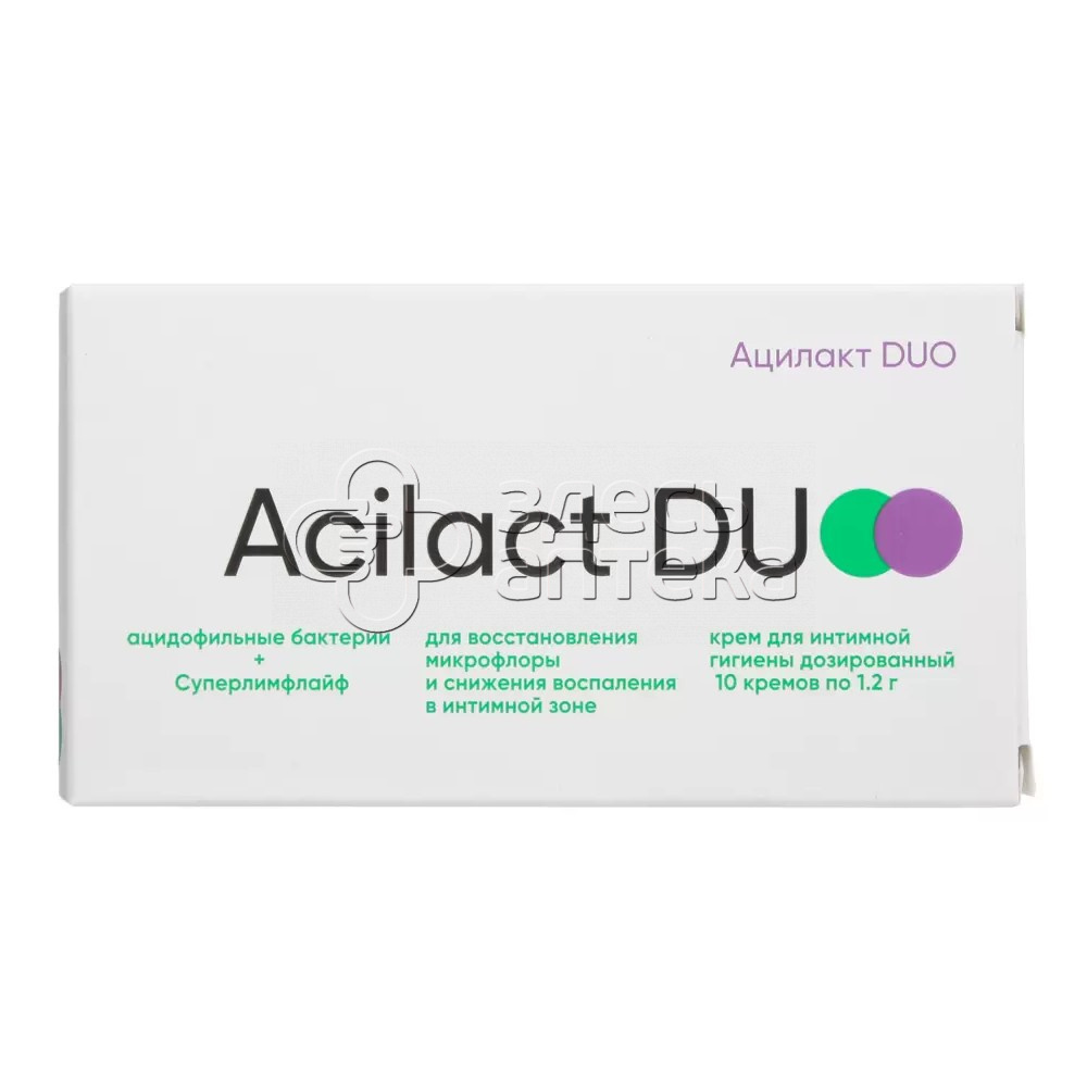 Ацилакт DUO крем для интимной гигиены 10 шт 979₽
