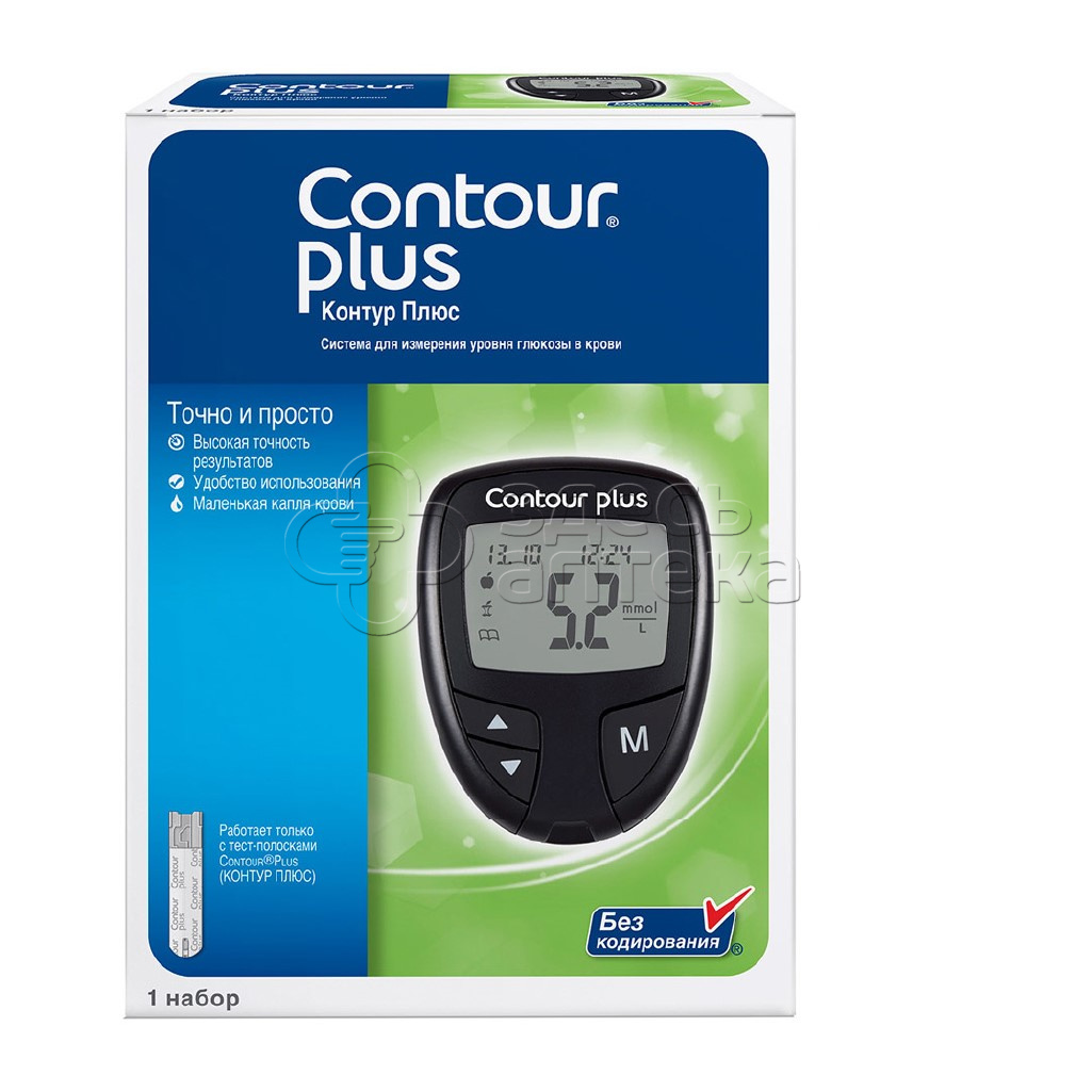Глюкометр Contour Plus Контур Плюс 2095₽