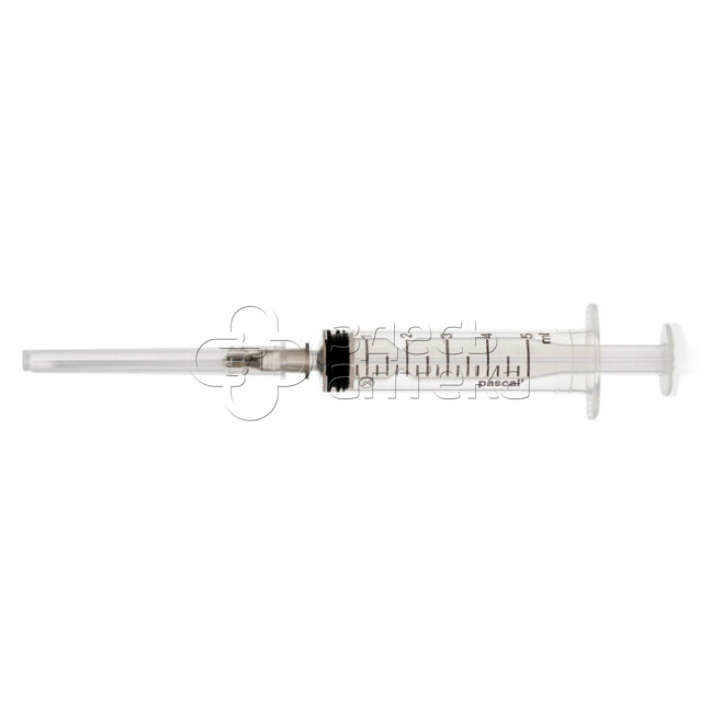 Шприц Pascal 3-х компонентный 5 мл с иглой 22G 07х40 мм Паскаль Медикал 1 штука 19₽