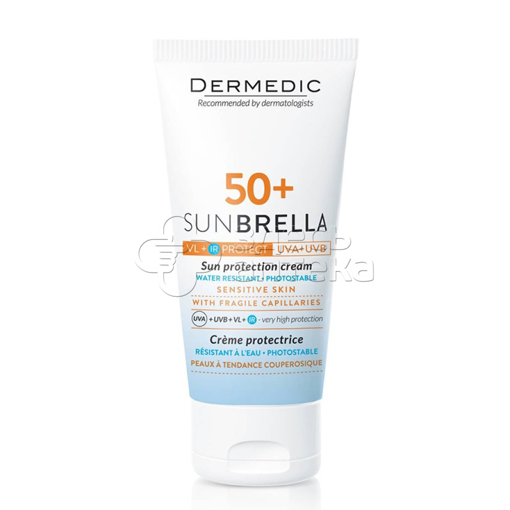 Дермедик Санбрелла Солнцезащитный крем SPF 50 для чувствительной кожи 50мл 986₽