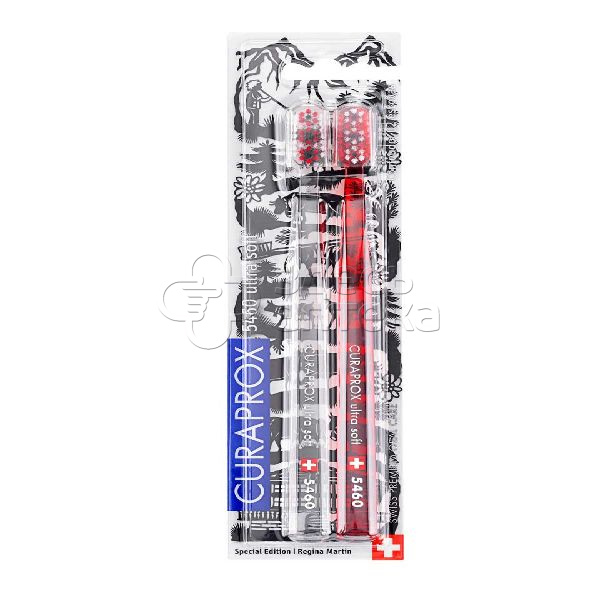 Набор зубных щеток Курапрокс для взрослых ультрамягкие (CS5460/2 Duo Swiss2020), 2 шт