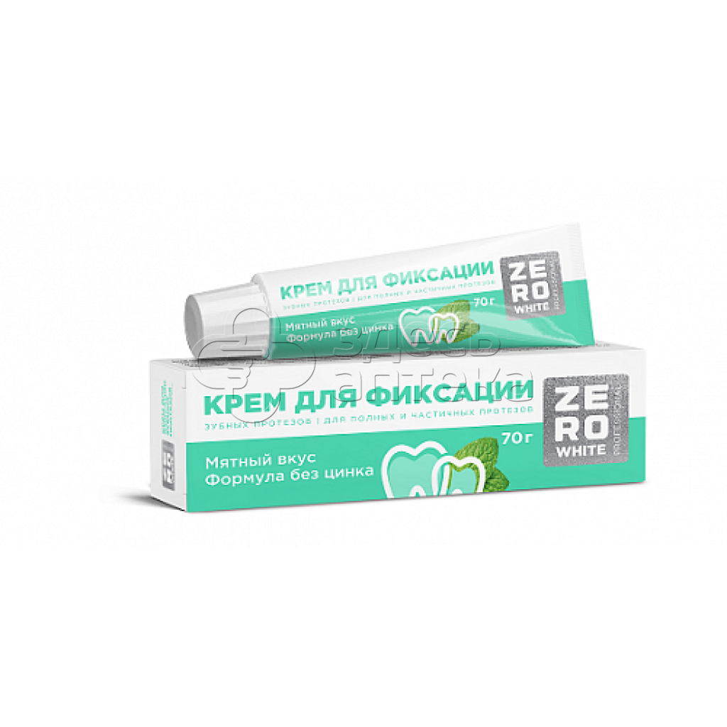 ZeroWhite Крем дфиксации зуб протезов Экстра сильный МЯТНЫЙ 70г 708₽